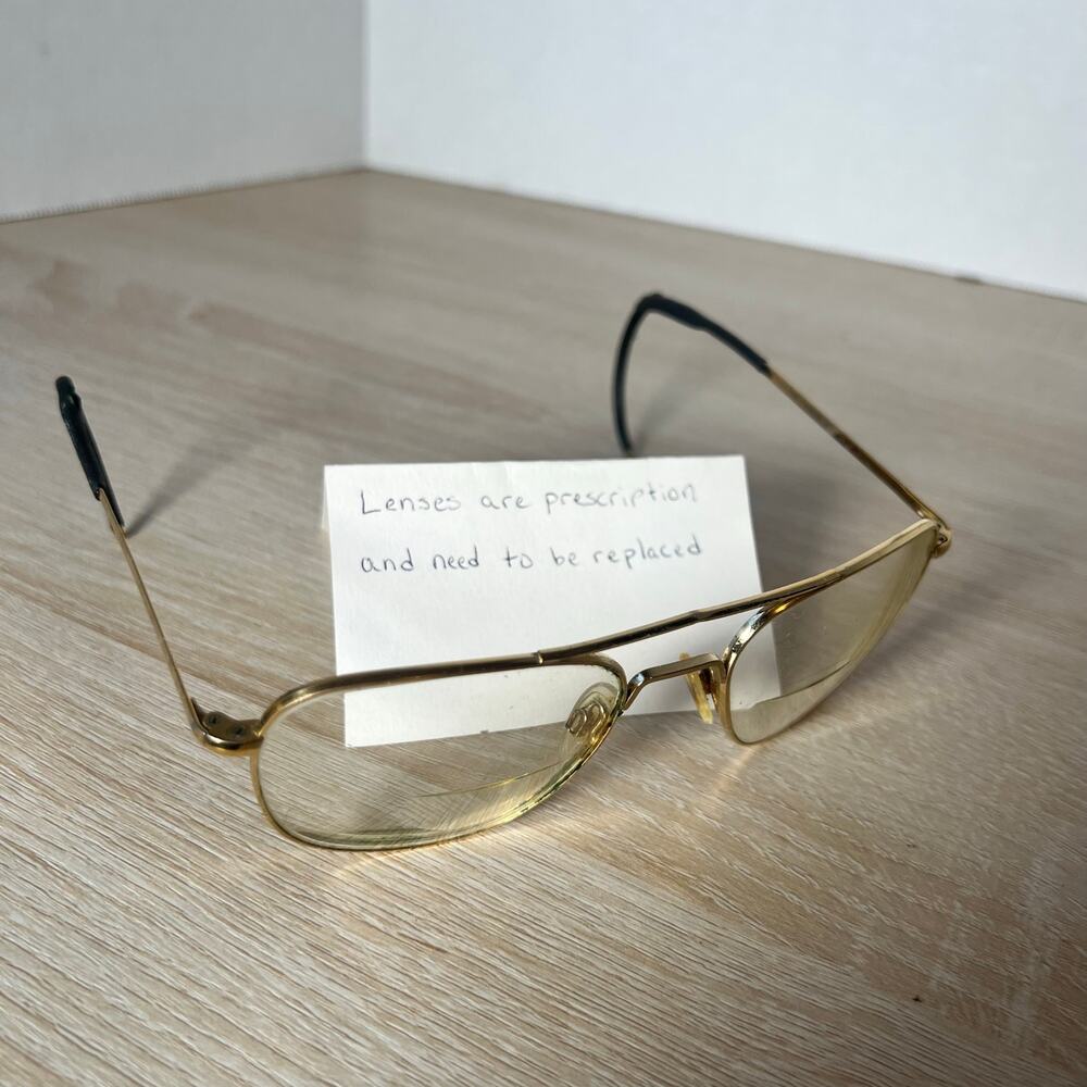 Randolph Engineering 23K GP Sunglasses Gold Aviators FRAMES ONLY AF-58-20-160